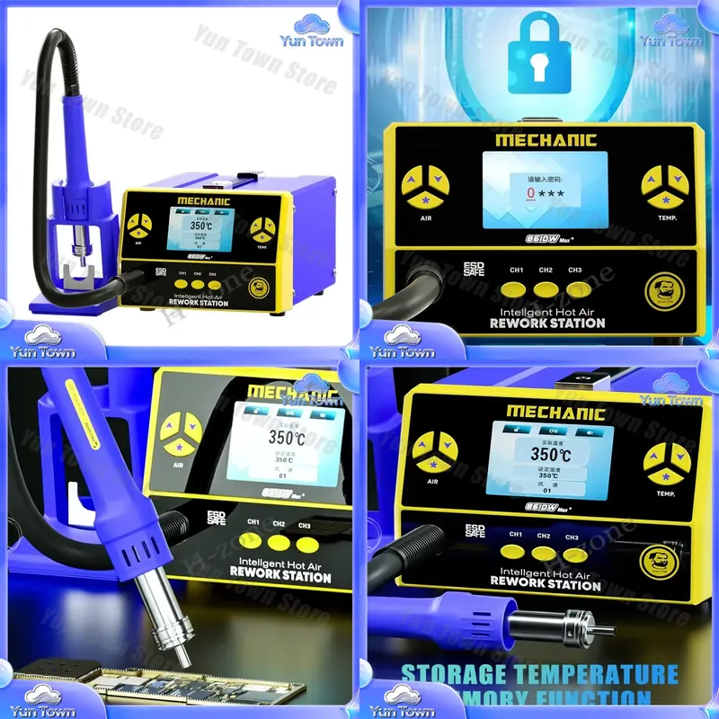 MECHANIC 861DW Max for Rework  - đánh giá và giá Hot Air Rework Station 861Dw