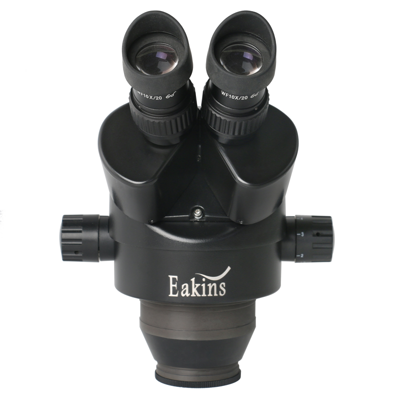 Simul Tiêu Cự Zoom 3.5X - 90X  - đánh giá và giá Trinocular Stereo Microscope 7X-45X
