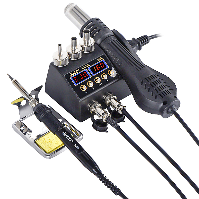 JCD 2 in 1 8898 Soldering Stat - đánh giá và giá 2 In 1 Soldering Rework Station 750W